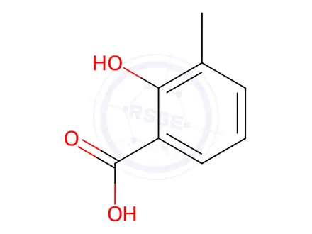 Chemical structure of 3-Methylsalicylic acid