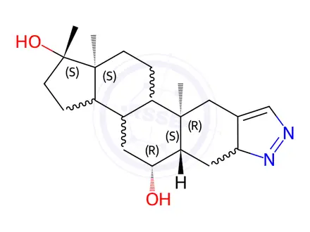Chemical structure of 6-β-Hydroxy Stanozolol