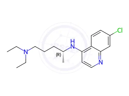 Chemical structure of (R)-Chloroquine