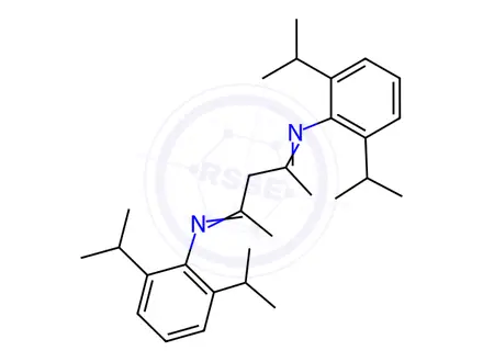 Chemical structure of N2,N4-Bis(2,6-diisopropylphenyl)pentane-2,4-diimine