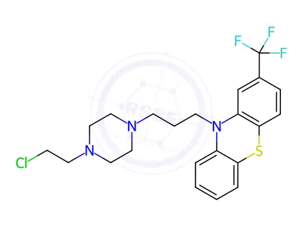 Chemical structure of Fluphenazine-N-2-chloroethane (hydrochloride)