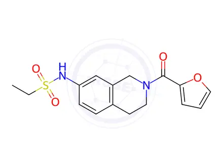 Chemical structure of N-(2-(Furan-2-carbonyl)-1,2,3,4-tetrahydroisoquinolin-7-yl)ethanesulfonamide