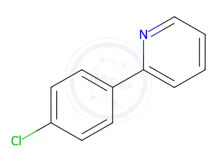 Chemical structure of 2-(4-chlorophenyl)pyridine