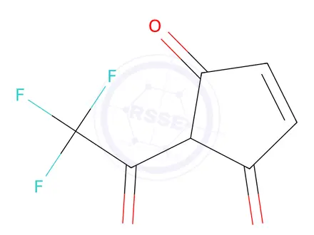 Chemical structure of 4-Cyclopentene-1,3-dione, 2-(trifluoroacetyl)-(9CI)