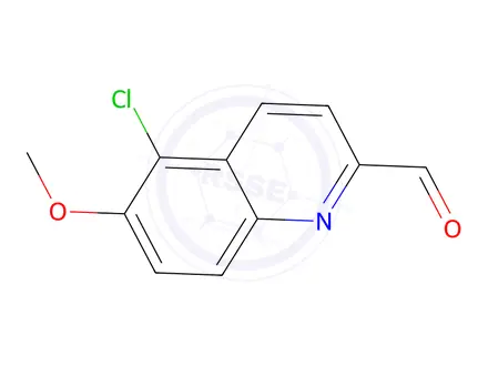 Chemical structure of 5-Chloro-6-methoxyquinoline-2-carbaldehyde