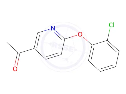 Chemical structure of 1-(6-(2-Chlorophenoxy)pyridin-3-yl)ethanone