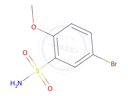 Chemical structure of 5-Bromo-2-methoxybenzenesulfonamide