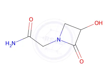 Chemical structure of 2-(3-Hydroxy-2-oxoazetidin-1-yl)acetamide
