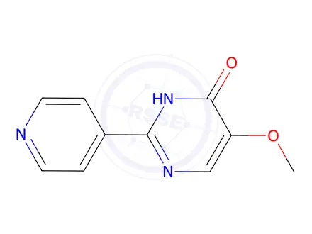Chemical structure of 5-Methoxy-2-(4-pyridinyl)-4(3H)-pyrimidinone