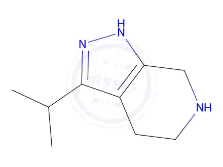 Chemical structure of 3-isopropyl-4,5,6,7-tetrahydro-1H-pyrazolo[3,4-c]pyridine