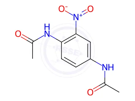 Chemical structure of 1,4-Diacetamino-2-nitrobenzene