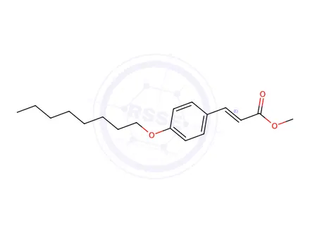 Chemical structure of Methyl (E)-3-[4-(octyloxy)phenyl]-2-propenoate