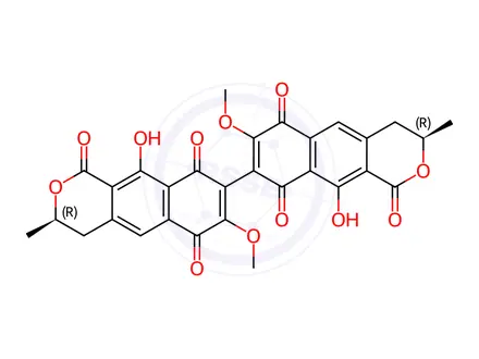 Chemical structure of Aurofusarin Impurity 5 (Xanthomegnin)
