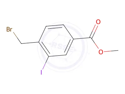 Chemical structure of Methyl 4-(bromomethyl)-3-iodobenzoate