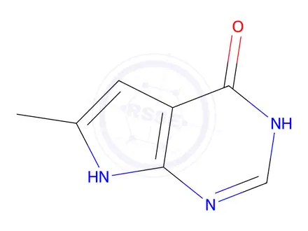 Chemical structure of 6-methyl-7H-pyrrolo[2,3-d]pyrimidin-4-ol