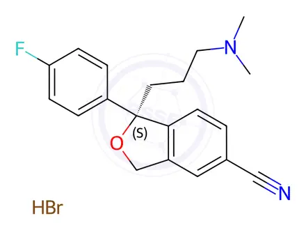 Chemical structure of Escitalopram Hydrobromide
