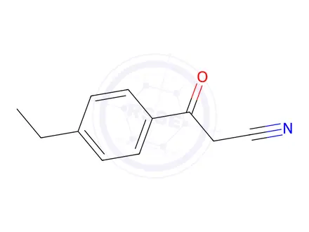 Chemical structure of 3-(4-Ethylphenyl)-3-oxopropanenitrile