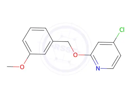 Chemical structure of 4-Chloro-2-((3-methoxybenzyl)oxy)pyridine