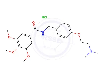 Chemical structure of Trimethobenzamide hydrochloride
