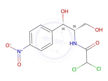 Chemical structure of Acetamide, 2,2-dichloro-N-((1S,2S)-2-hydroxy-1-(hydroxymethyl)-2-(4-ni trophenyl)ethyl)-
