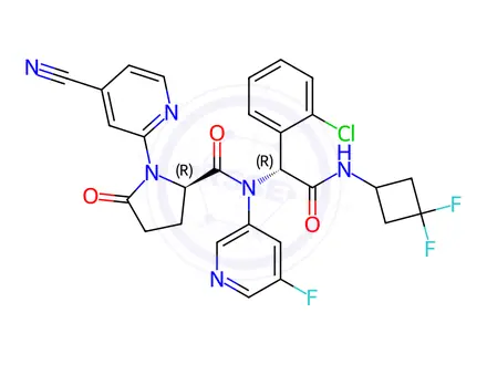 Chemical structure of (R,R)-Ivosidenib (USP)