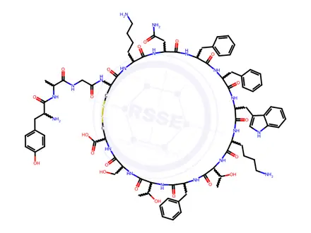 Chemical structure of Tyr-Somatostatin-14