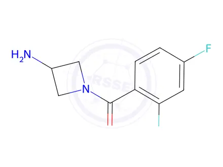 Chemical structure of 1-(2,4-difluorobenzoyl)azetidin-3-amine