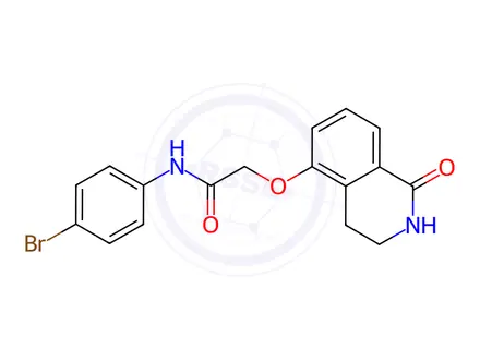 Chemical structure of N-(4-Bromophenyl)-2-((1-oxo-1,2,3,4-tetrahydroisoquinolin-5-yl)oxy)acetamide