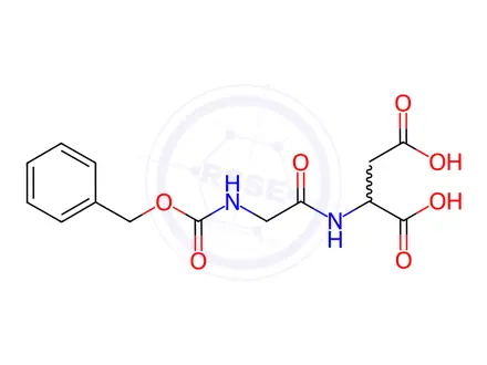 Chemical structure of Z-Gly-Asp-OH