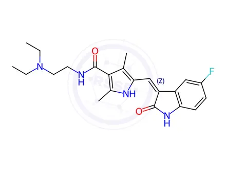Chemical structure of Sunitinib