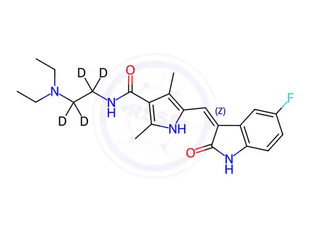 Chemical structure of Sunitinib D4