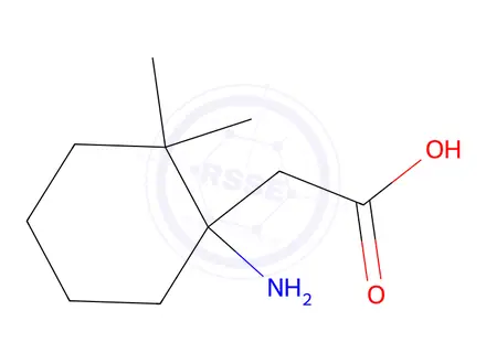 Chemical structure of 2-(1-Amino-2,2-dimethylcyclohexyl)acetic acid