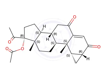 Chemical structure of 6-Keto Cyproterone Acetate