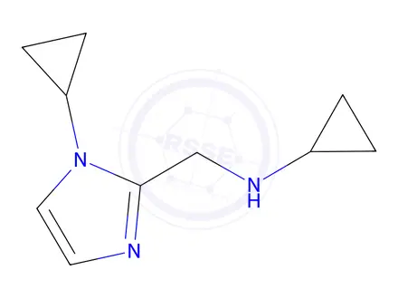Chemical structure of N-((1-cyclopropyl-1h-imidazol-2-yl)methyl)cyclopropanamine