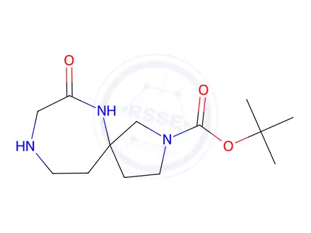 Chemical structure of Tert-butyl 7-oxo-2,6,9-triazaspiro[4.6]undecane-2-carboxylate