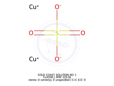 Chemical structure of GOLD COAST SOLUTION NO 1