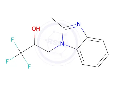 Chemical structure of 1,1,1-Trifluoro-3-(2-methyl-1H-1,3-benzodiazol-1-yl)propan-2-ol