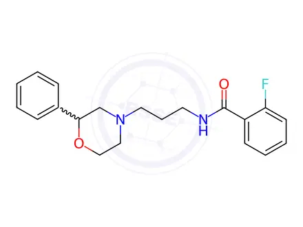 Chemical structure of 2-Fluoro-N-(3-(2-phenylmorpholino)propyl)benzamide