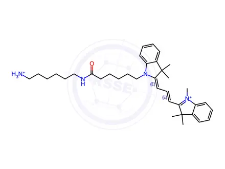 Chemical structure of Cyanine3 amine