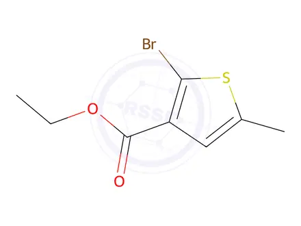 Chemical structure of Ethyl 2-bromo-5-methylthiophene-3-carboxylate