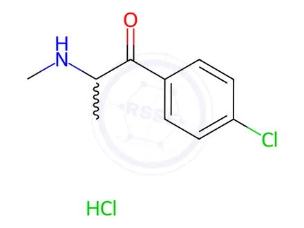 Chemical structure of 4-Chloromethcathinone hydrochloride