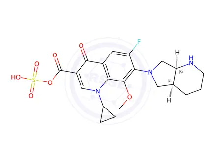 Chemical structure of Moxifloxacin Acyl Sulfate
