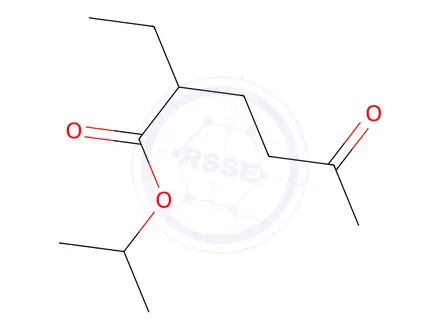 Chemical structure of 2-Ethyl-5-oxo-hexanoic Acid 1-Methylethyl Ester