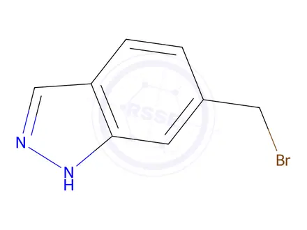 Chemical structure of 6-BROMOMETHYL INDAZOLE