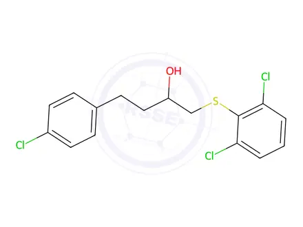 Chemical structure of 4-(4-chlorophenyl)-1-((2,6-dichlorophenyl)thio)butan-2-ol