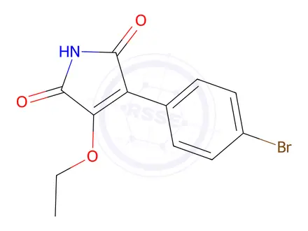 Chemical structure of 3-(4-bromophenyl)-4-ethoxy-pyrrole-2,5-dione
