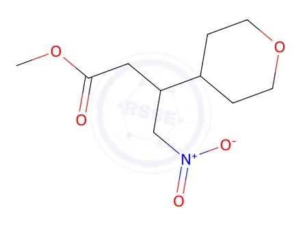 Chemical structure of Methyl 4-nitro-3-(tetrahydro-2H-pyran-4-yl)butanoate