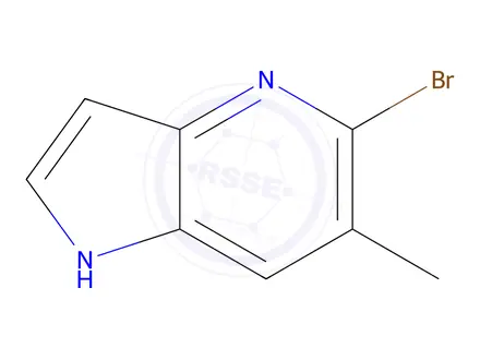 Chemical structure of 5-Bromo-6-methyl-1H-pyrrolo[3,2-b]pyridine