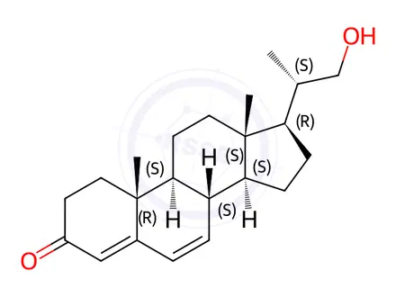 Chemical structure of Progesterone Impurity 32