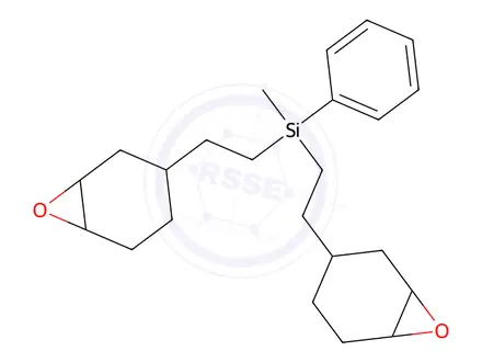 Chemical structure of METHYL-BIS[2-(7-OXABICYCLO[4.1.0]HEPT-3-YL)ETHYL]PHENYLSILANE